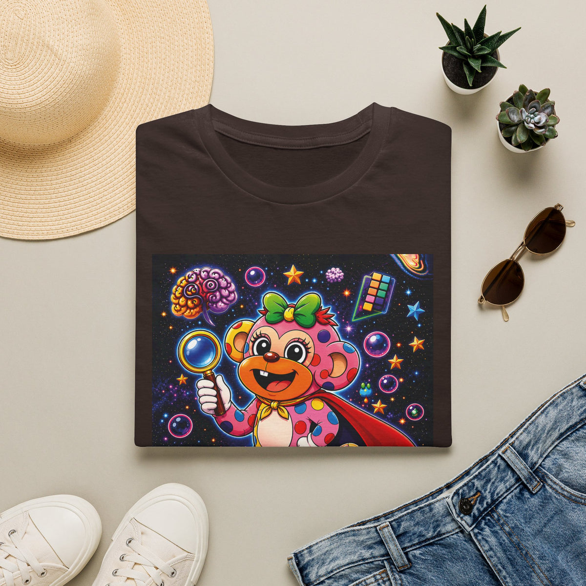 Panz™ Unisex Softstyle T-Shirt – "My Mind is Full of Magic" Graphic | Smile Universe Collection