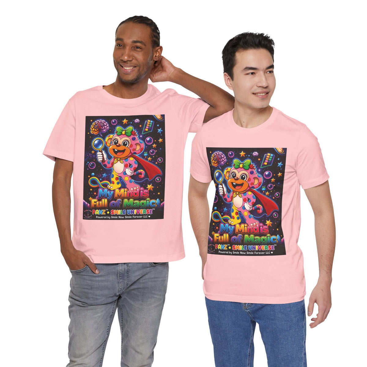 Panz™ Unisex Jersey Short Sleeve Tee – "My Mind is Full of Magic" Graphic | Smile Universe Collection