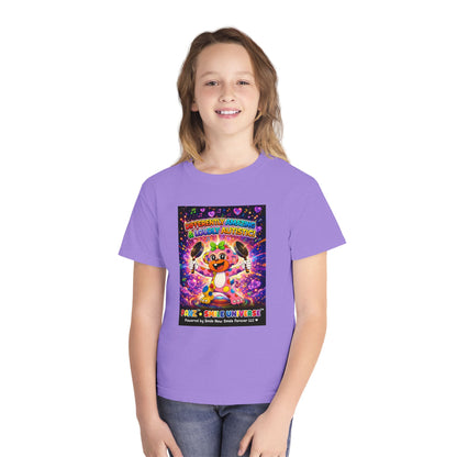 Panz™ Youth Midweight Tee – "Differently Amazing & Loudly Autistic!" Graphic | Smile Universe Collection