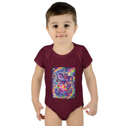 Piklez™ Infant Baby Rib Bodysuit – "Magic Paint!" Graphic | Smile Universe Collection