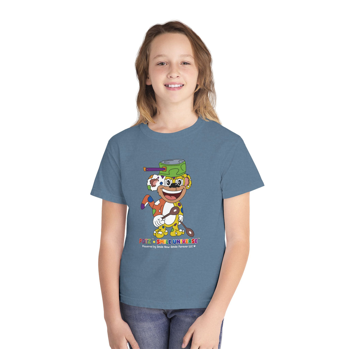 Potz™ Youth Midweight Tee – Playful Graphic Tee | Smile Universe Collection