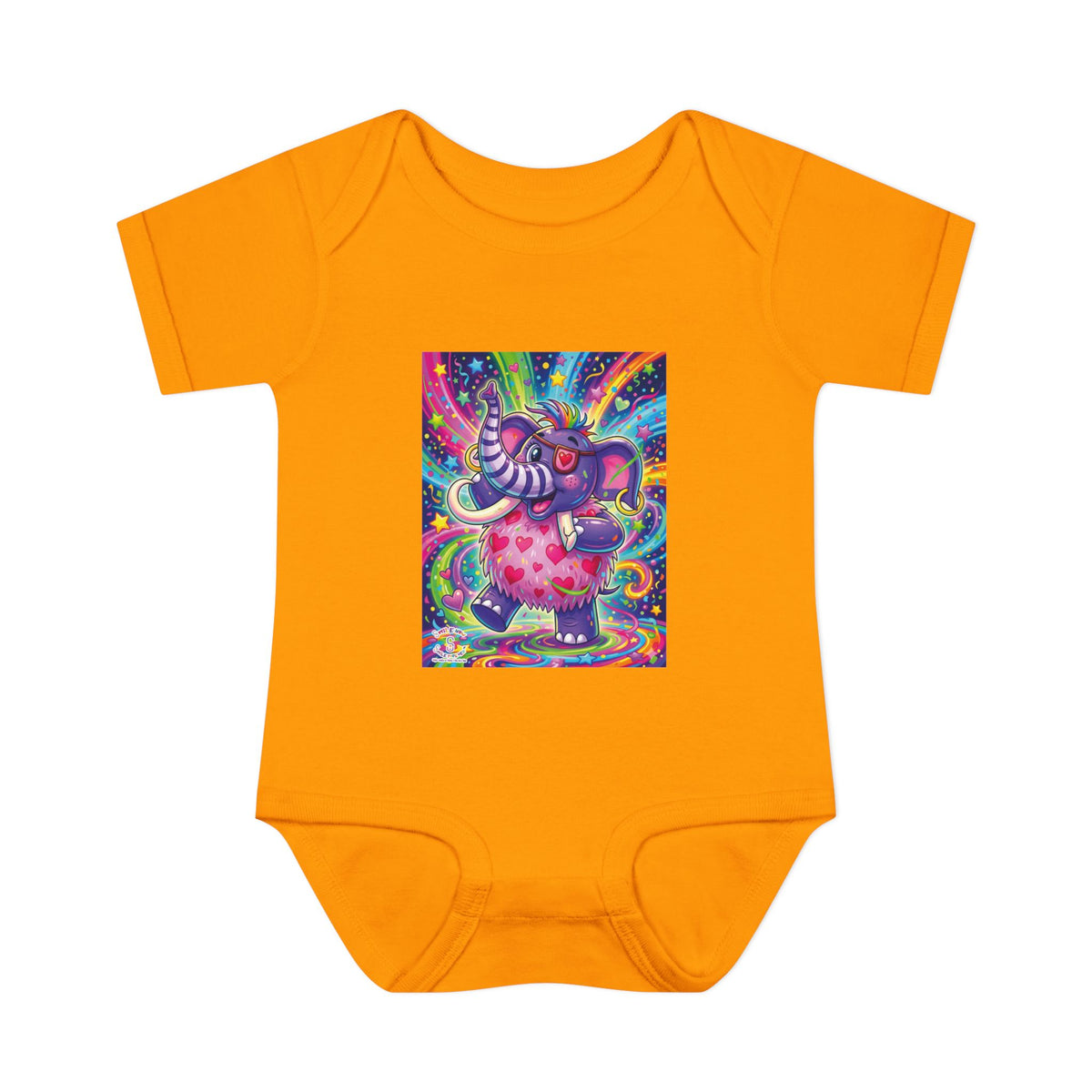 Piklez™ Infant Baby Rib Bodysuit – "Born to Celebrate!" Graphic | Smile Universe Collection