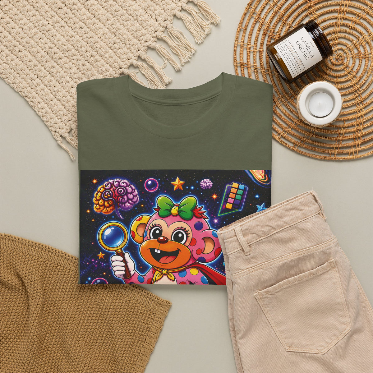 Panz™ Unisex Heavy Cotton™ Tee – "My Mind is Full of Magic" Graphic | Smile Universe Collection