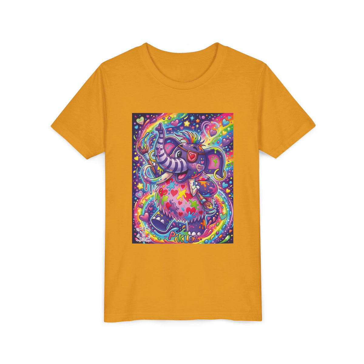 Piklez™ Youth Short Sleeve Tee – "Magic Paint!" Graphic Shirt | Smile Universe Collection