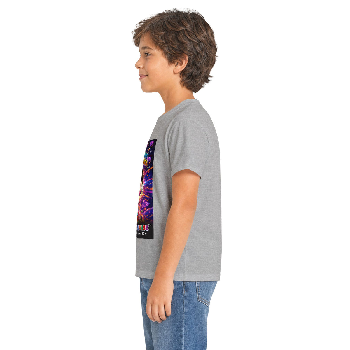 Panz™ Kids Softstyle Tee – "Differently Amazing & Loudly Autistic!" Graphic | Smile Universe Collection