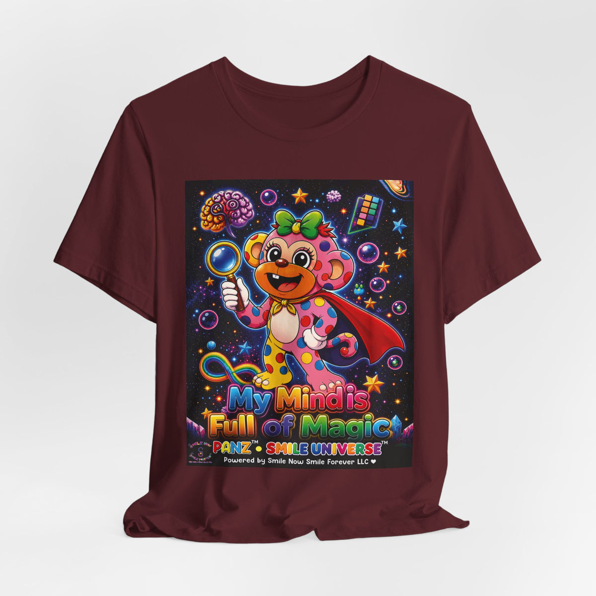Panz™ Unisex Jersey Short Sleeve Tee – "My Mind is Full of Magic" Graphic | Smile Universe Collection