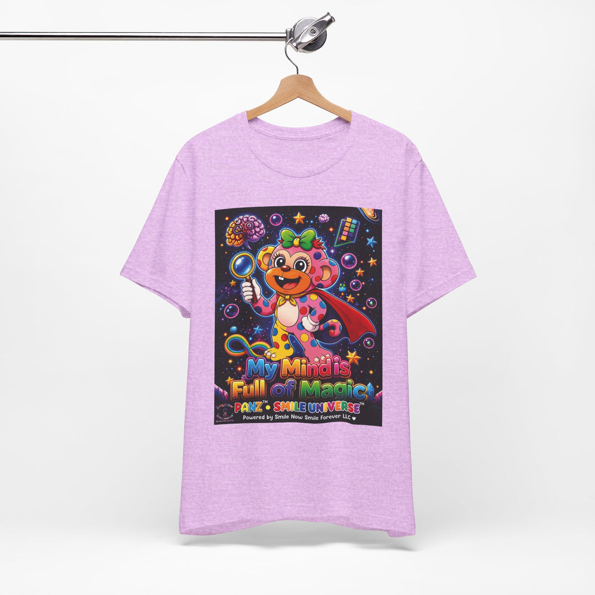 Panz™ Unisex Jersey Short Sleeve Tee – "My Mind is Full of Magic" Graphic | Smile Universe Collection