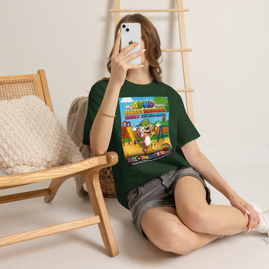 Potz™ Unisex Heavy Cotton™ Tee – "My ADHD Means Always Dreaming, Highly Determined" Graphic Tee | Smile Universe Collection