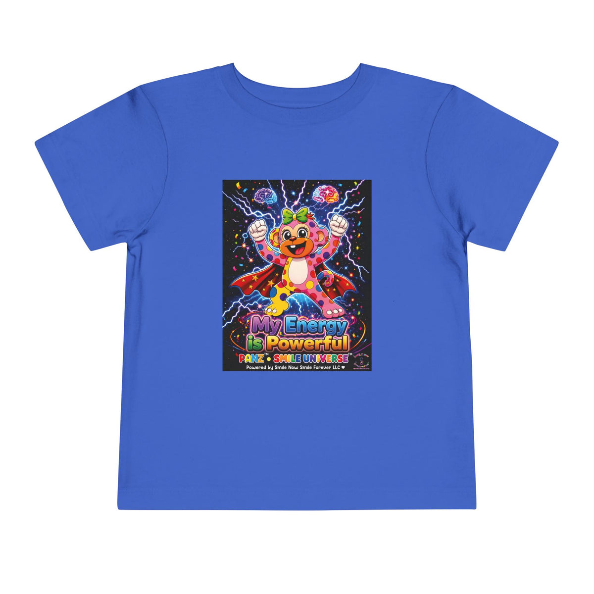 Panz™ Toddler Short Sleeve Tee – "My Energy is Powerful" Graphic Tee | Smile Universe Collection