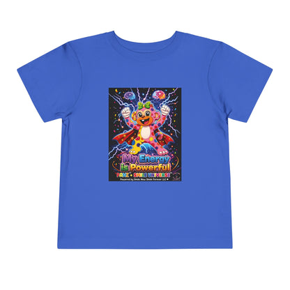 Panz™ Toddler Short Sleeve Tee – "My Energy is Powerful" Graphic Tee | Smile Universe Collection