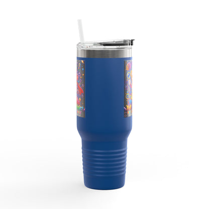 Panz™ 40oz Insulated Travel Mug – "My Mind is Full of Magic" Graphic | Smile Universe Collection