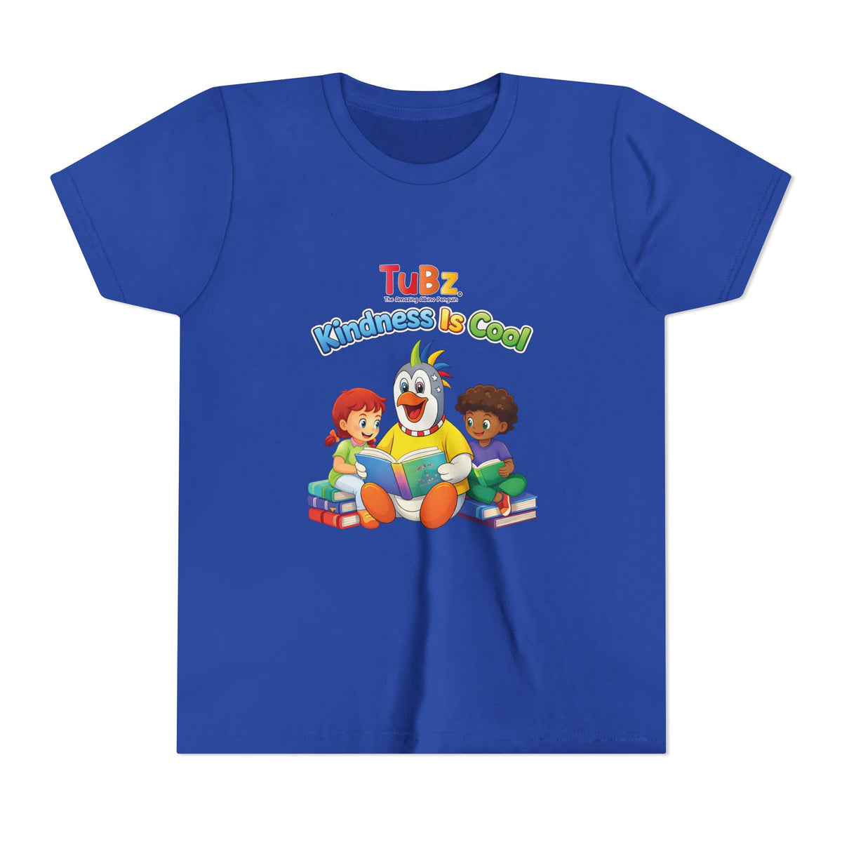 TuBz™ "Kindness Is Cool" Kids T-Shirt - Positive Message Graphic Tee | Smile Universe TuBz4Kidz