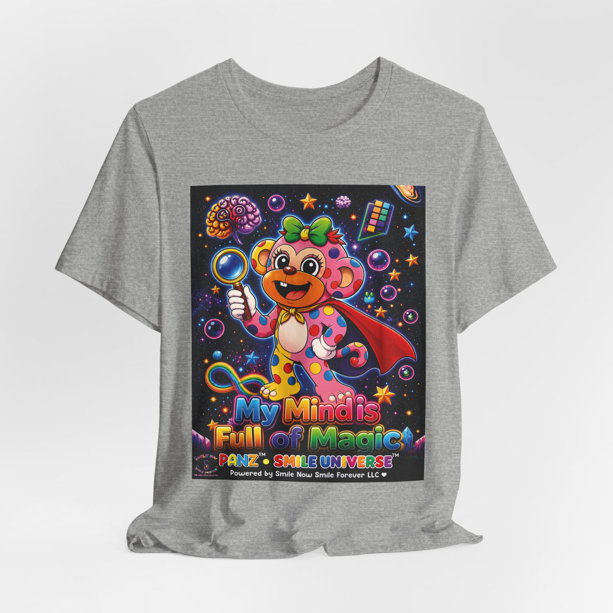 Panz™ Unisex Jersey Short Sleeve Tee – "My Mind is Full of Magic" Graphic | Smile Universe Collection