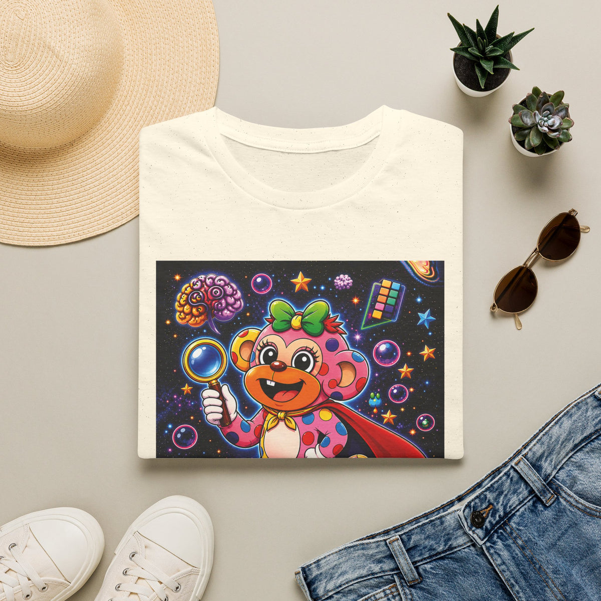 Panz™ Unisex Softstyle T-Shirt – "My Mind is Full of Magic" Graphic | Smile Universe Collection
