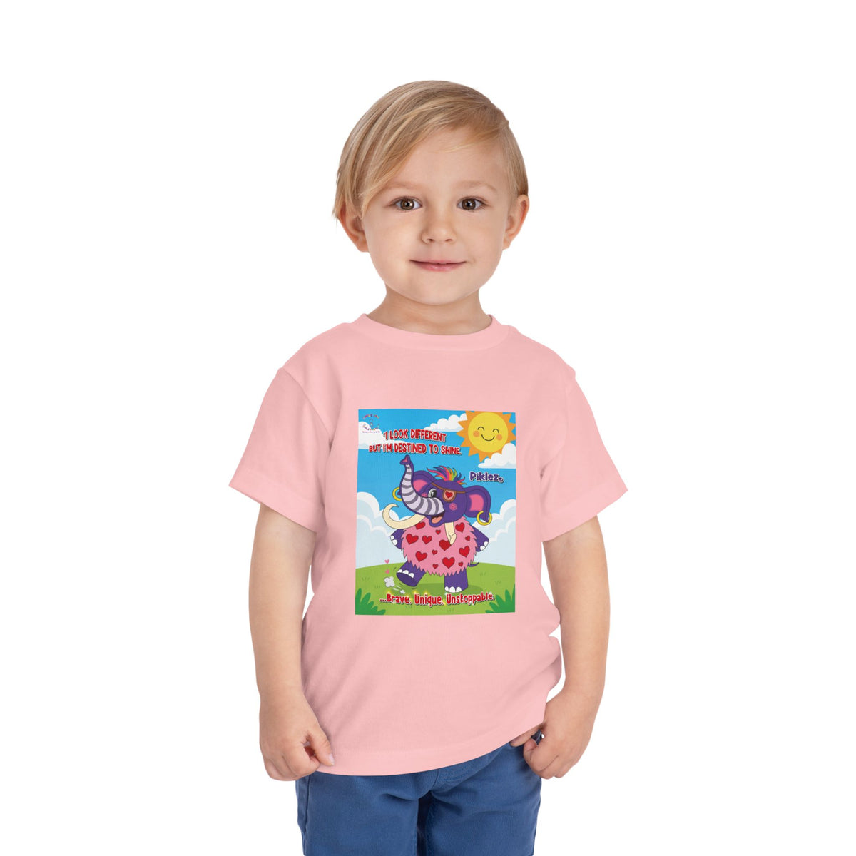 Piklez™ Toddler Tee – “Destined to Shine” Graphic Shirt | Smile Universe Collection