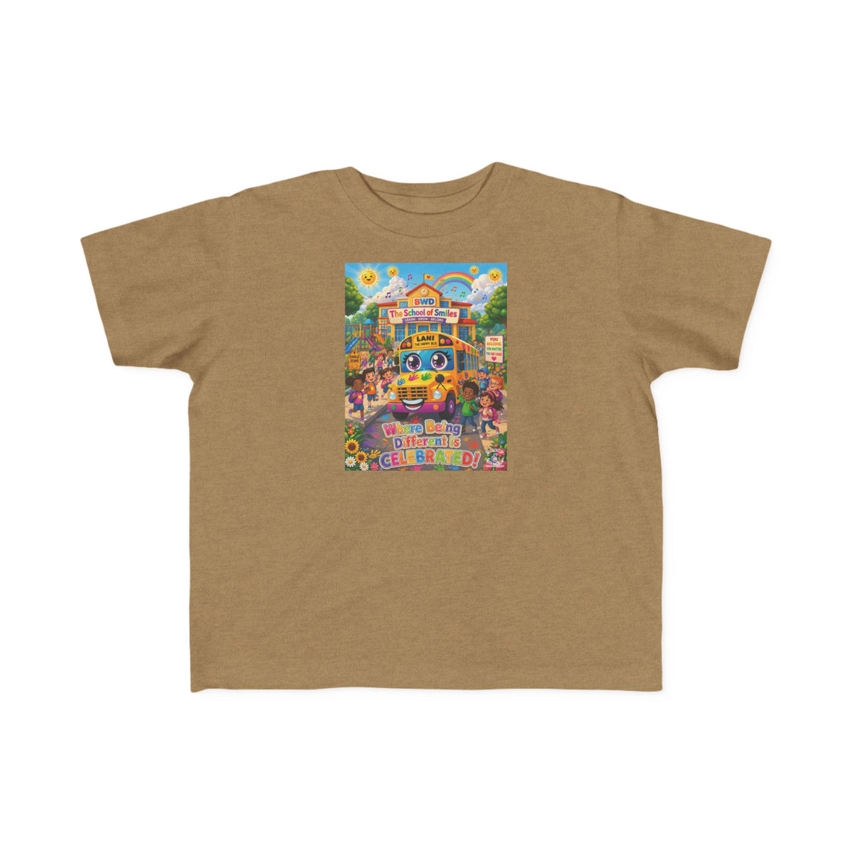 Lani™ Toddler's Fine Jersey Tee – "Where Being Different is CELEBRATED!" Graphic Shirt