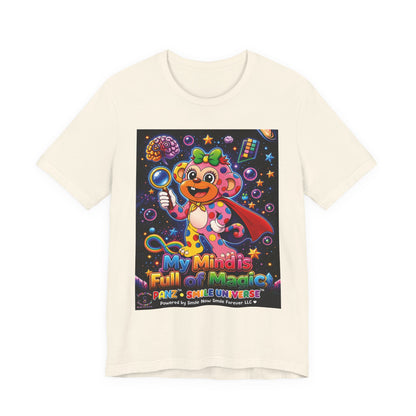 Panz™ Unisex Jersey Short Sleeve Tee – "My Mind is Full of Magic" Graphic | Smile Universe Collection