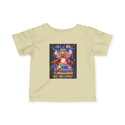 Panz™ Infant Fine Jersey Tee – "My Energy is Powerful" Graphic Tee | Smile Universe Collection
