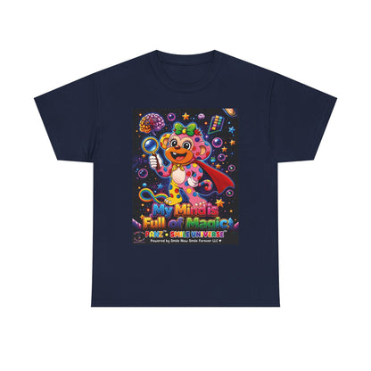 Panz™ Unisex Heavy Cotton™ Tee – "My Mind is Full of Magic" Graphic | Smile Universe Collection