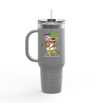 Potz™ Insulated Travel Mug 40oz – Playful Graphic Tumbler | Smile Universe Collection