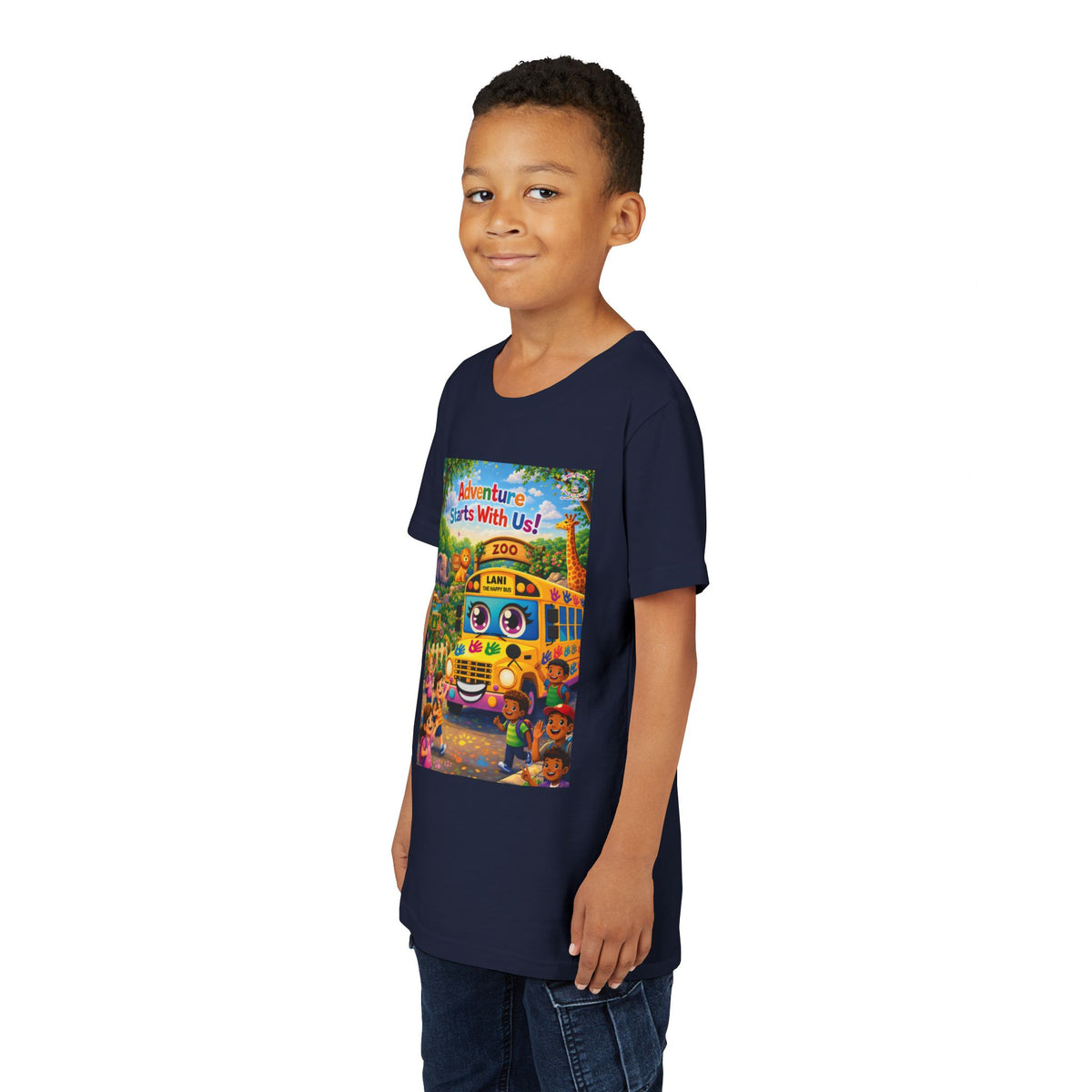 Lani™ Youth Short Sleeve Tee – "Adventure Starts With Us!" Graphic