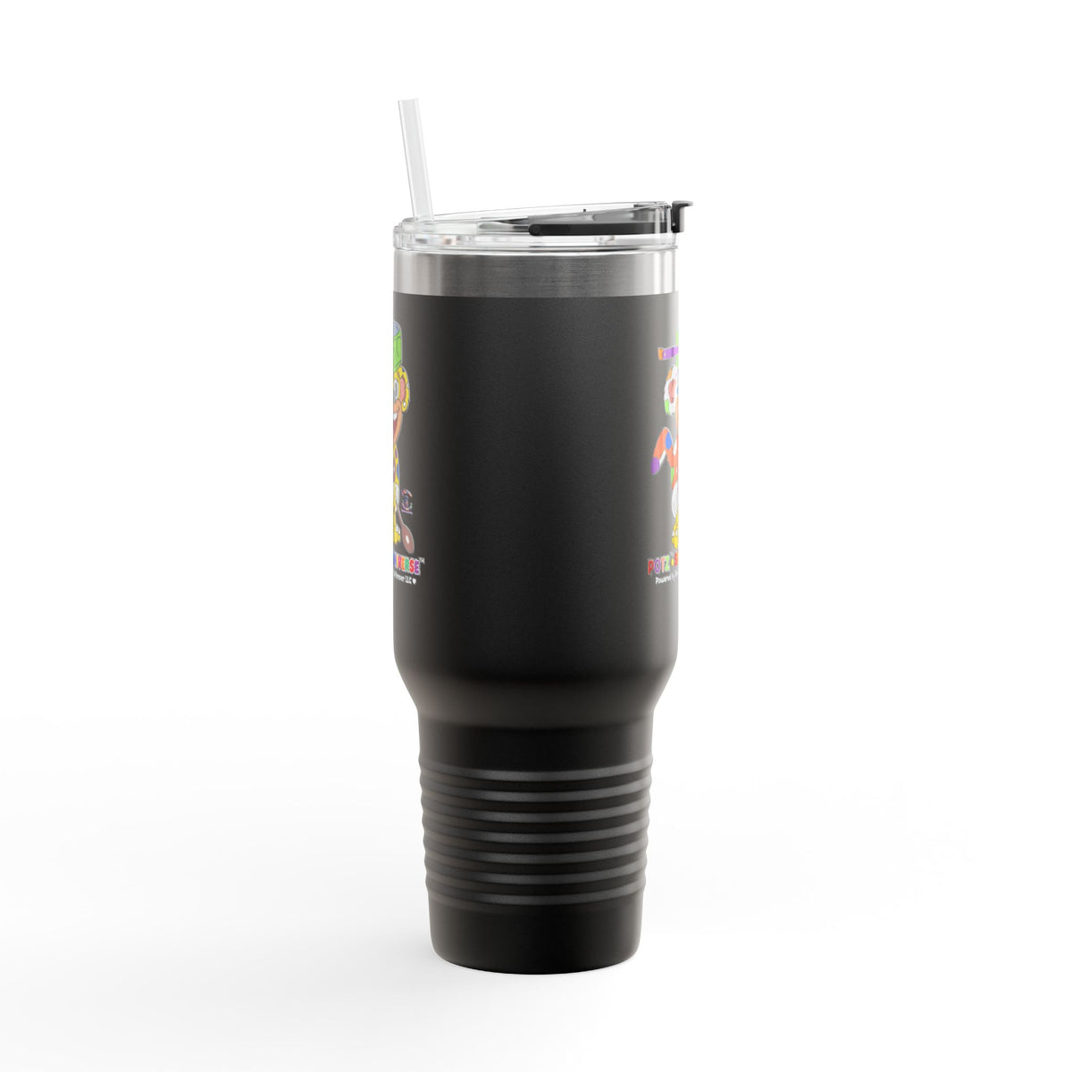 Potz™ Insulated Travel Mug 40oz – Playful Graphic Tumbler | Smile Universe Collection