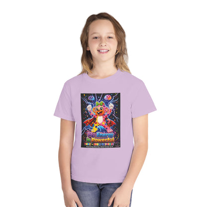 Panz™ Youth Midweight Tee – "My Energy is Powerful" Graphic Tee | Smile Universe Collection