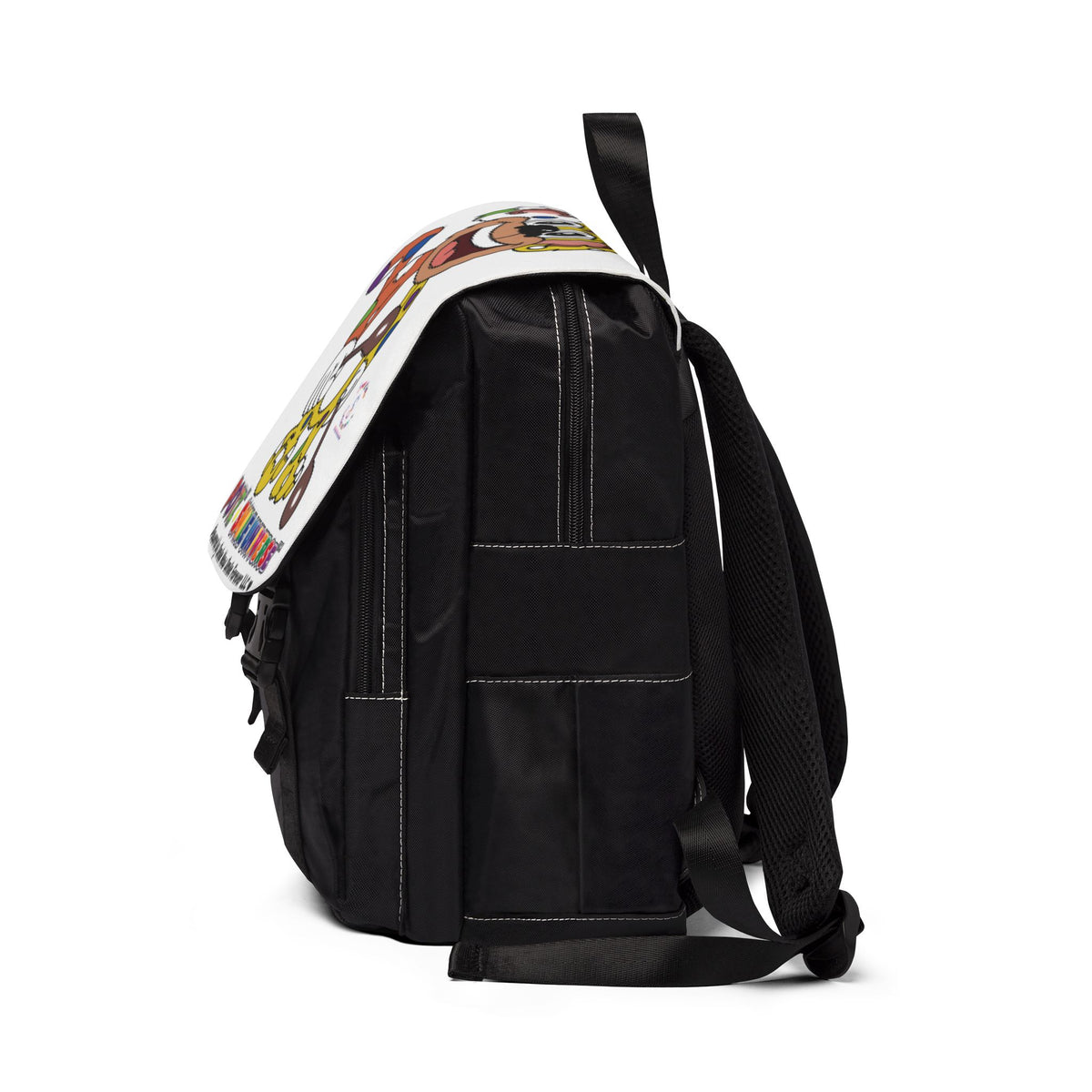 Potz™ Unisex Casual Shoulder Backpack – Playful Graphic Backpack | Smile Universe Collection