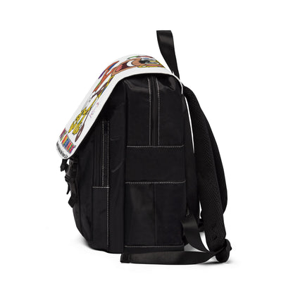 Potz™ Unisex Casual Shoulder Backpack – Playful Graphic Backpack | Smile Universe Collection