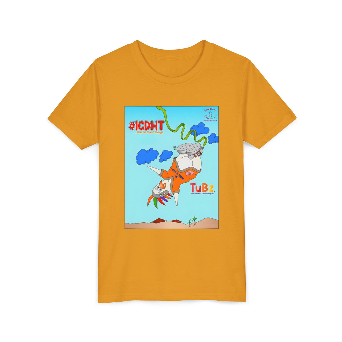 TuBz™ "I Can Do Hard Things" Youth T-Shirt | Youth Short Sleeve Tee - Motivational Kids Graphic Tee