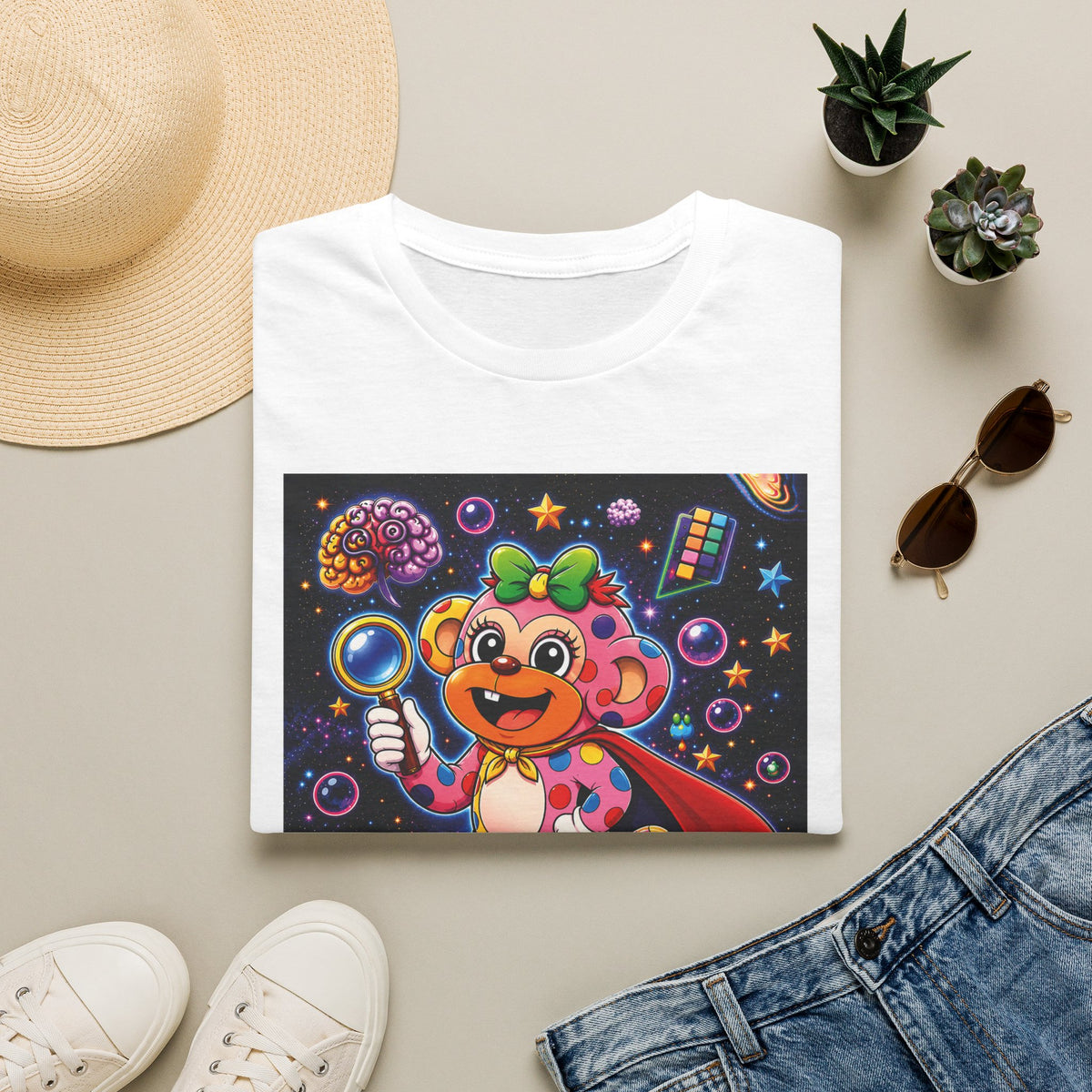 Panz™ Unisex Softstyle T-Shirt – "My Mind is Full of Magic" Graphic | Smile Universe Collection