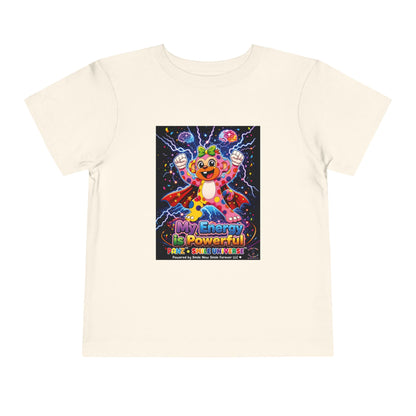 Panz™ Toddler Short Sleeve Tee – "My Energy is Powerful" Graphic Tee | Smile Universe Collection