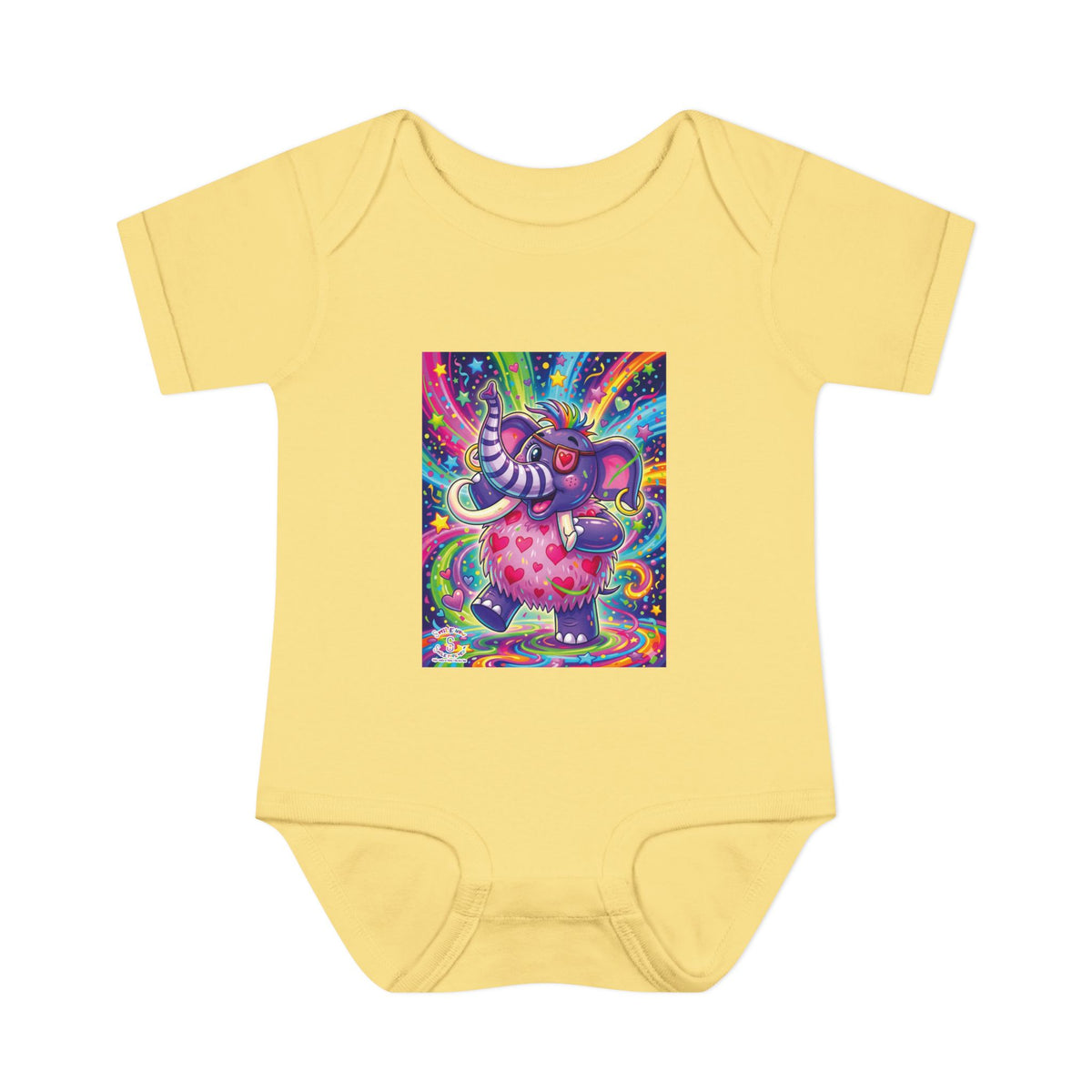 Piklez™ Infant Baby Rib Bodysuit – "Born to Celebrate!" Graphic | Smile Universe Collection