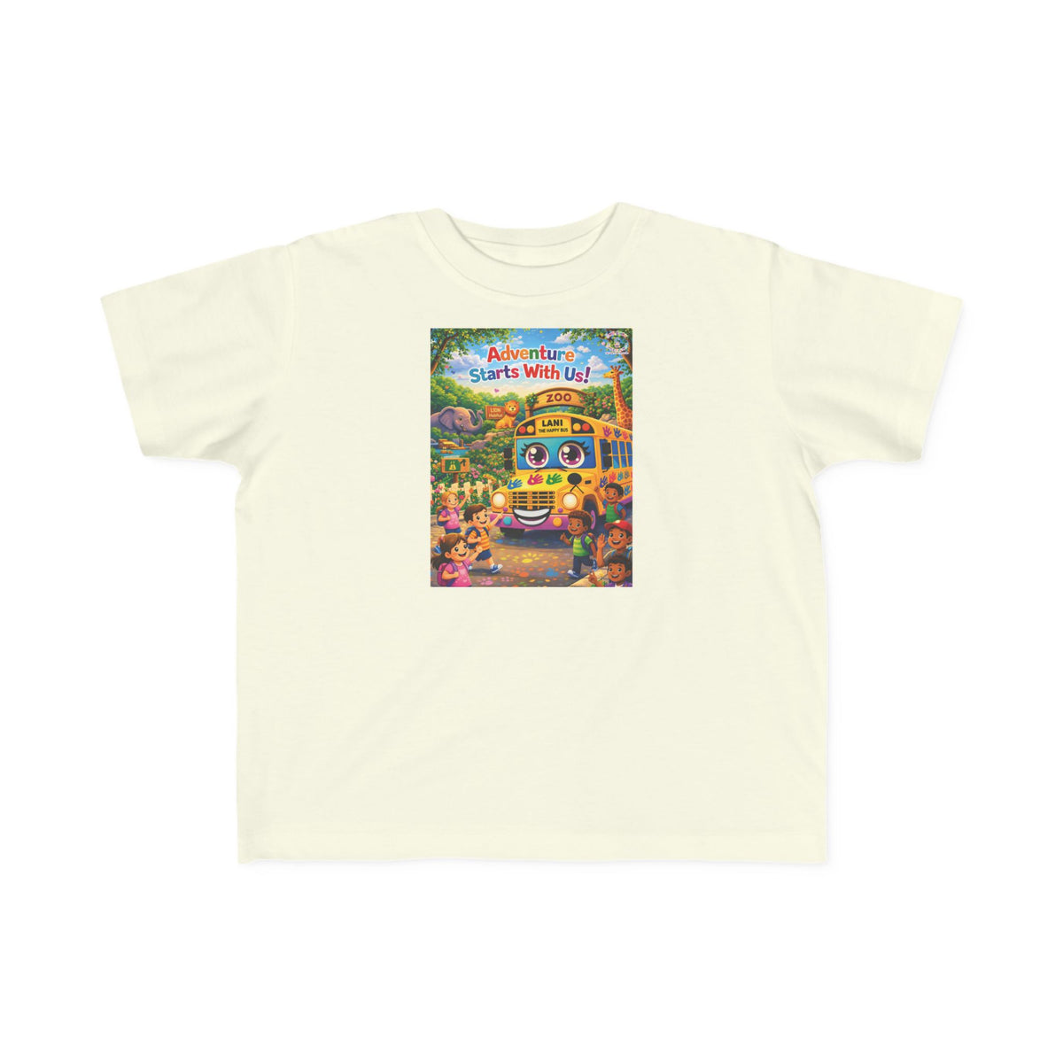 Lani™ Toddler's Fine Jersey Tee – "Adventure Starts With Us!" Graphic