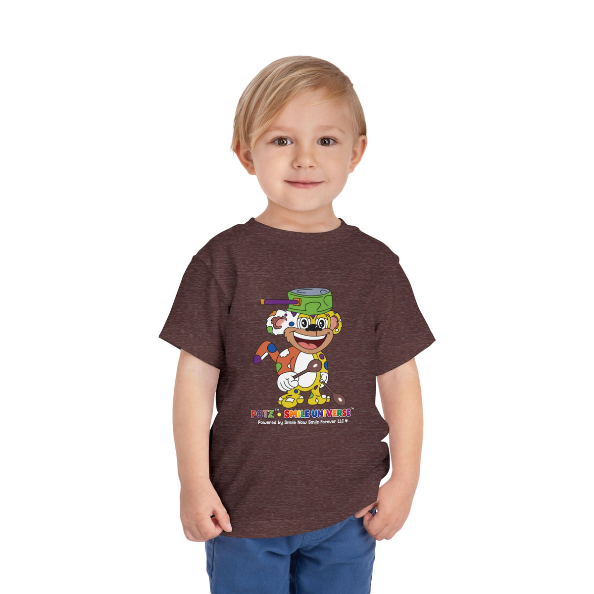 Potz™ Toddler Short Sleeve Tee – Playful Graphic Tee | Smile Universe Collection