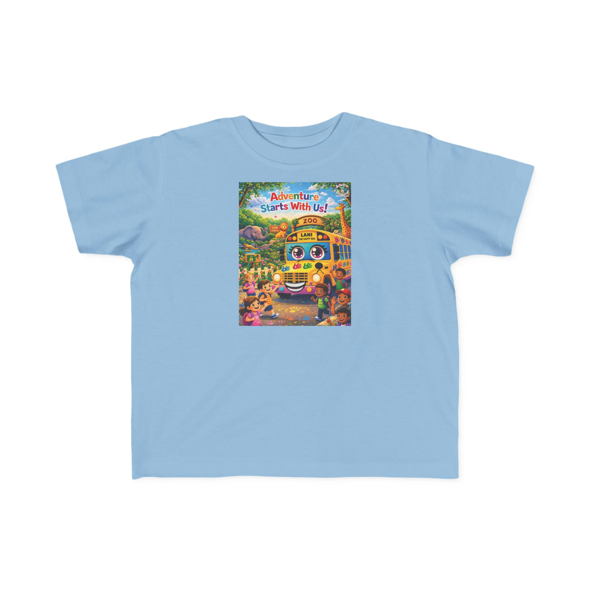 Lani™ Toddler's Fine Jersey Tee – "Adventure Starts With Us!" Graphic