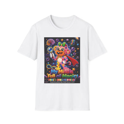 Panz™ Unisex Softstyle T-Shirt – "My Mind is Full of Magic" Graphic | Smile Universe Collection
