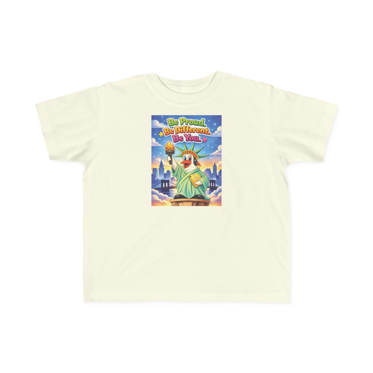 TuBz™ "Be Proud. Be Different. Be You." Kids T-Shirt - Inspirational Graphic Tee