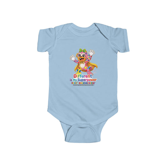 Panz™ Infant Fine Jersey Bodysuit – "Different is My Superpower" Graphic | Smile Universe Collection