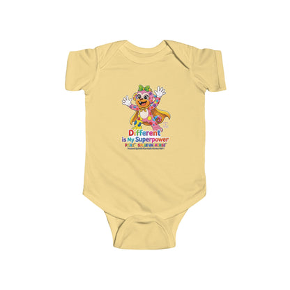 Panz™ Infant Fine Jersey Bodysuit – "Different is My Superpower" Graphic | Smile Universe Collection