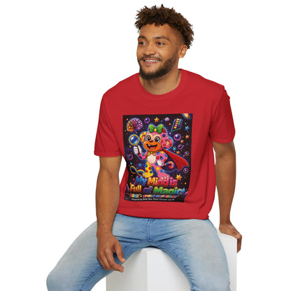 Panz™ Unisex Softstyle T-Shirt – "My Mind is Full of Magic" Graphic | Smile Universe Collection
