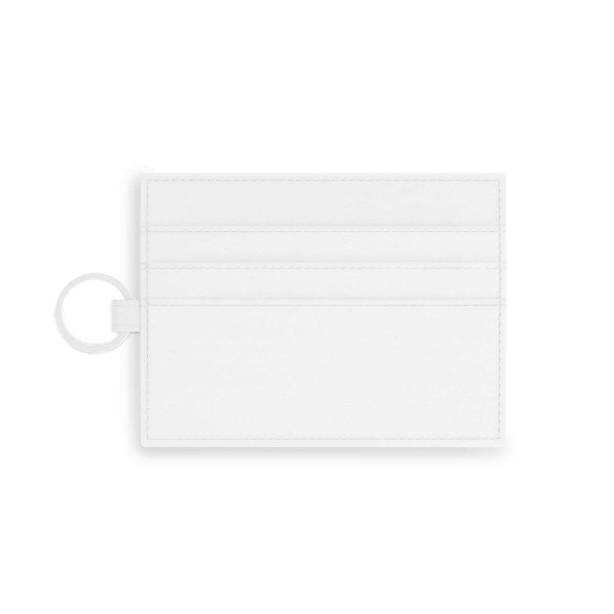 Lani™ Saffiano Leather Card Holder – "Safe Rides, Happy Hearts" Graphic