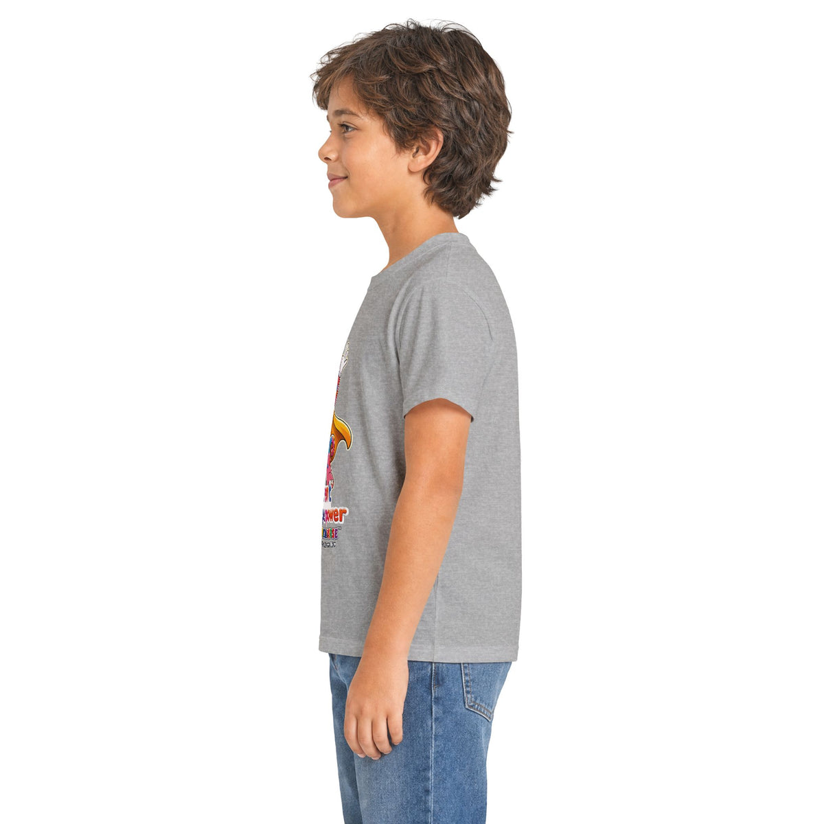 Panz™ Kids Softstyle Tee – "Different is My Superpower" Graphic | Smile Universe