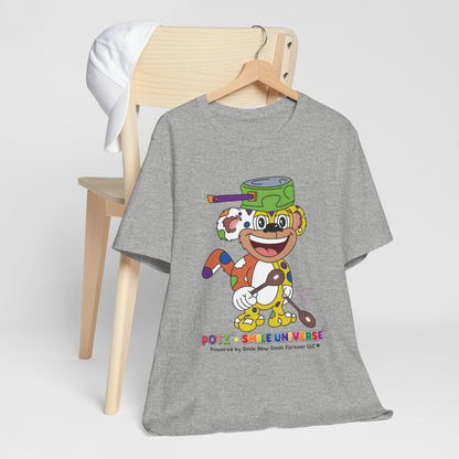 Potz™ Unisex Jersey Short Sleeve Tee – Playful Graphic Tee | Smile Universe Collection