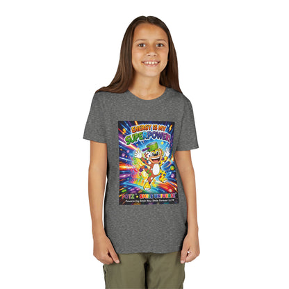Potz™ Youth Short Sleeve Tee – "Energy is My Superpower!" Graphic Tee | Smile Universe Collection