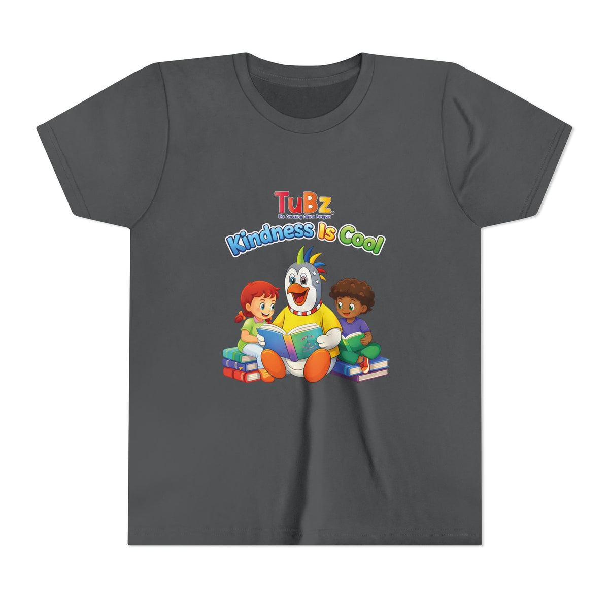 TuBz™ "Kindness Is Cool" Kids T-Shirt - Positive Message Graphic Tee | Smile Universe TuBz4Kidz