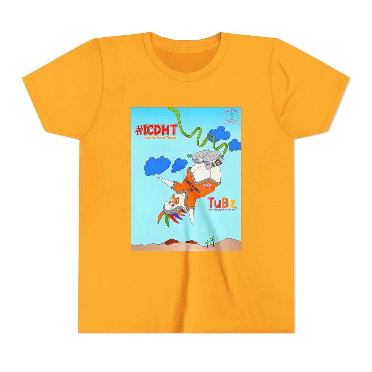 TuBz™ "I Can Do Hard Things" Youth T-Shirt | Youth Short Sleeve Tee - Motivational Kids Graphic Tee