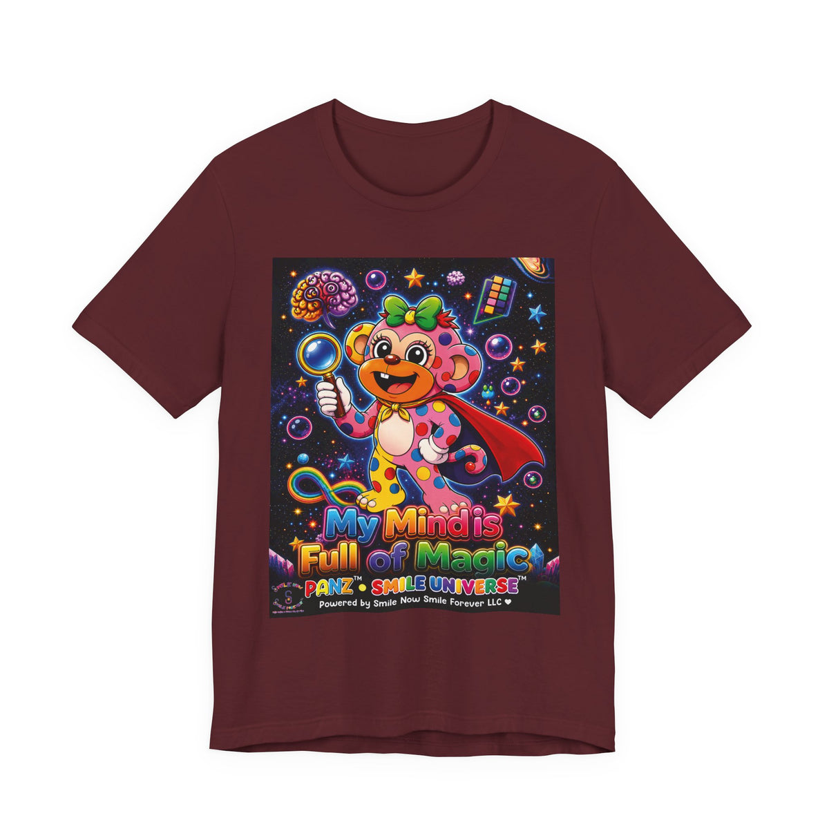 Panz™ Unisex Jersey Short Sleeve Tee – "My Mind is Full of Magic" Graphic | Smile Universe Collection
