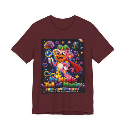 Panz™ Unisex Jersey Short Sleeve Tee – "My Mind is Full of Magic" Graphic | Smile Universe Collection