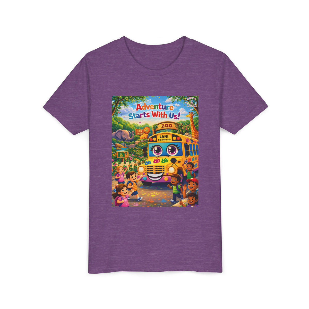 Lani™ Youth Short Sleeve Tee – "Adventure Starts With Us!" Graphic